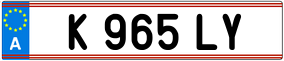Trailer License Plate